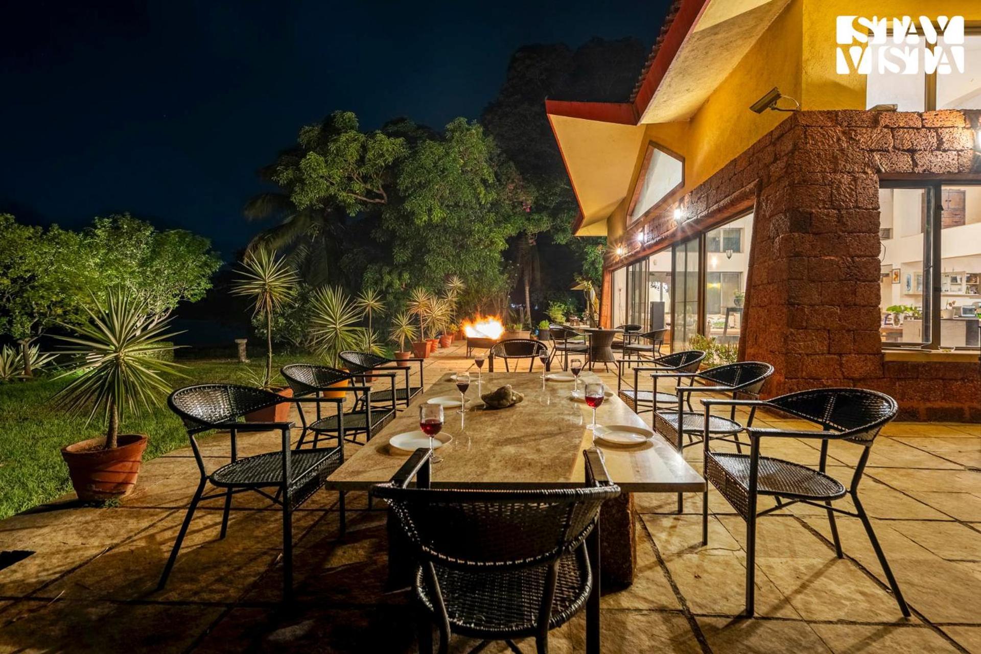 Stayvista At Three Shores With Lake View & Alfresco Dining Khamshet Exterior photo